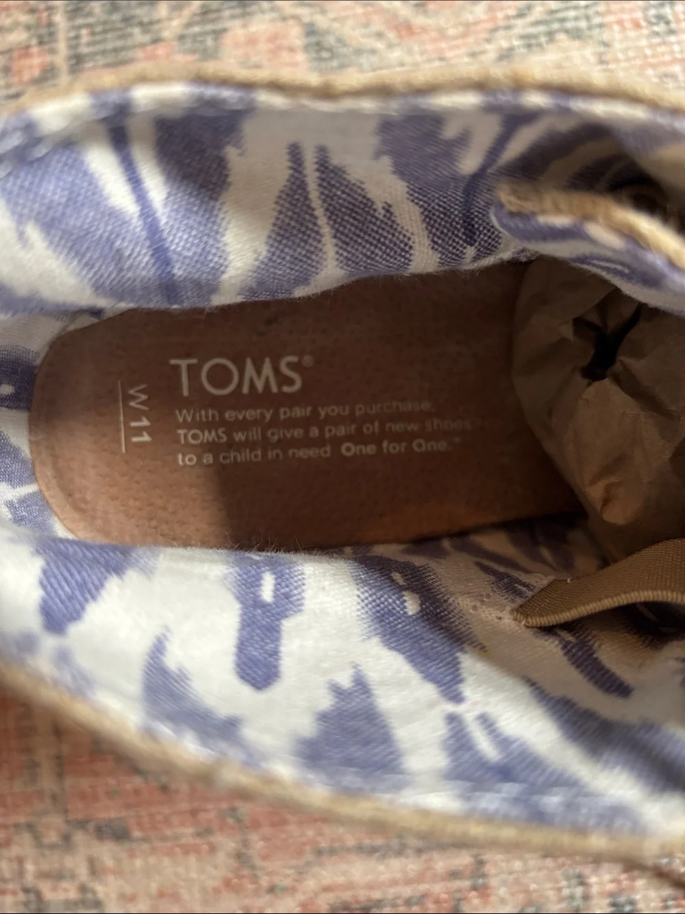 Tom’s Desert Lace-Up Wedge Booties - Neutral Size 11